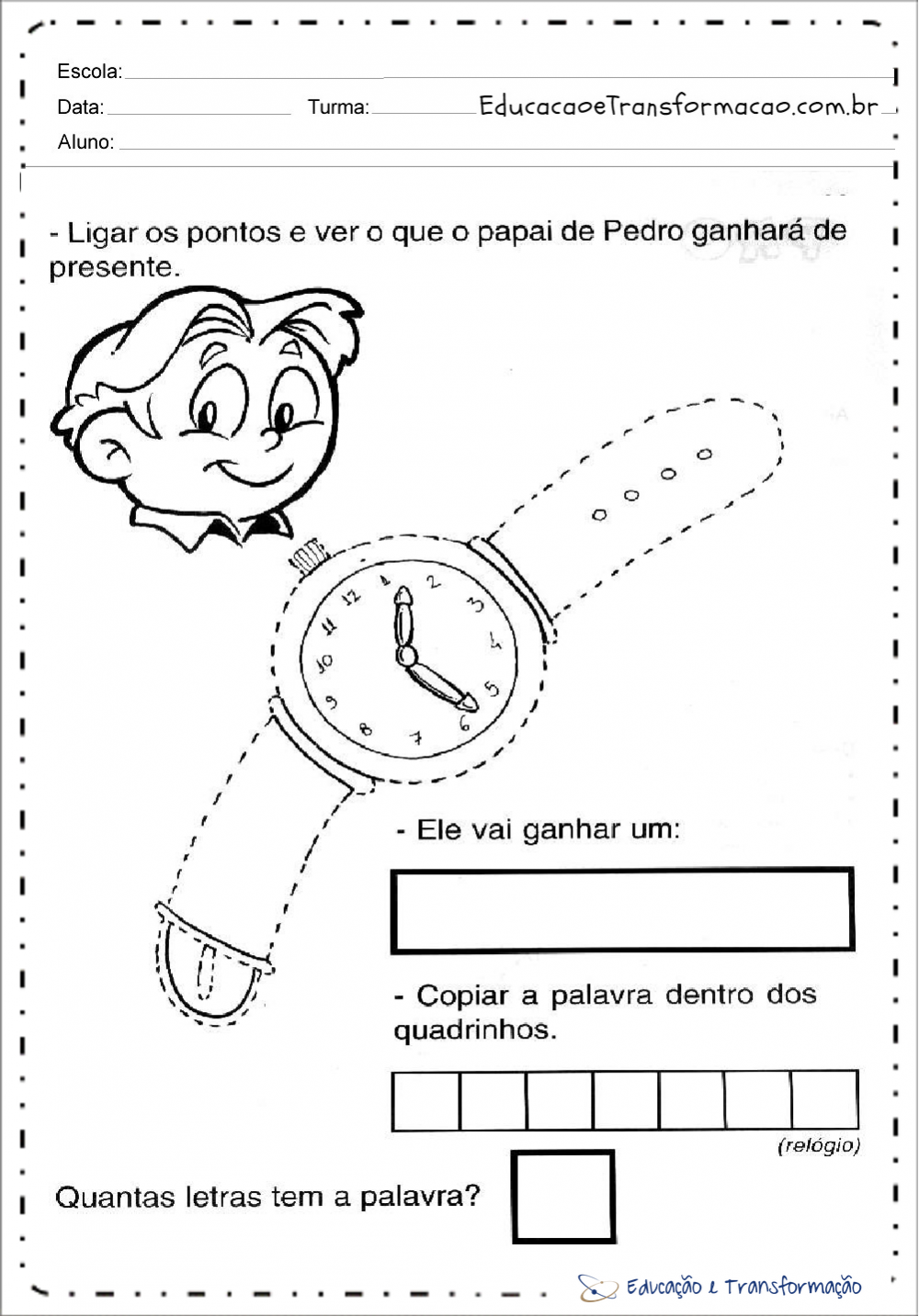 Atividades dia dos pais para series iniciais