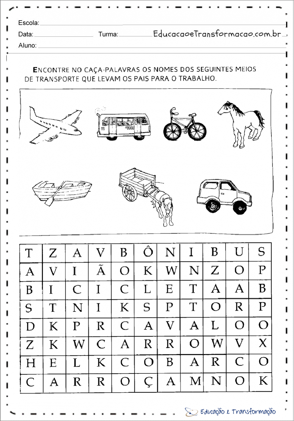 Múmia Caça-palavras - SOS Professor Atividades - 2º e 3º ano