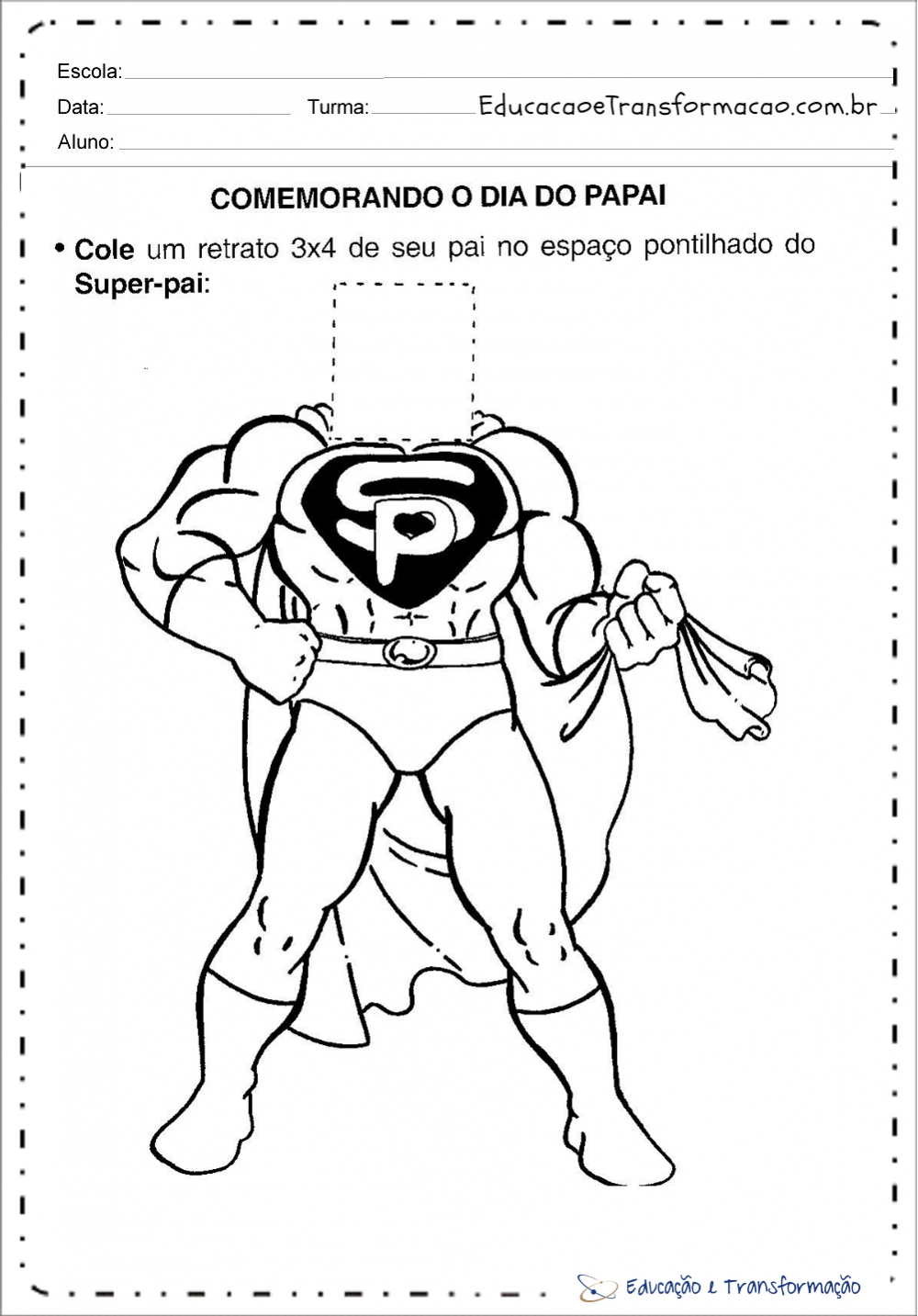 Moldes para a sua Lembrancinha dia dos pais