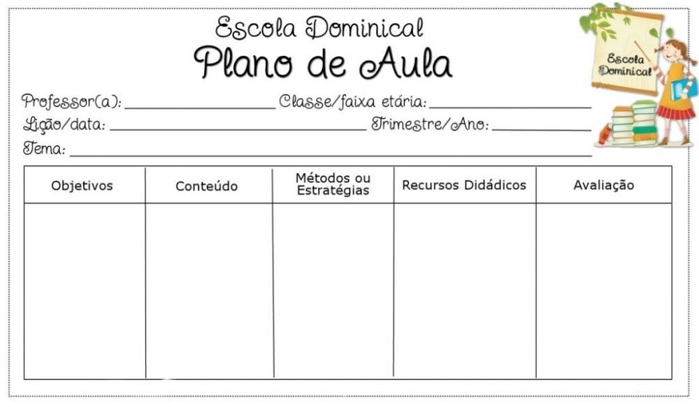 Como fazer um plano de aula?Â Modelo de plano de aula para imprimir