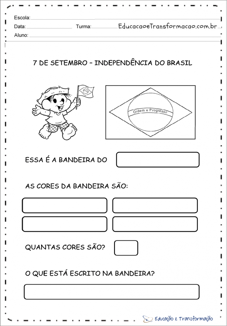 Dia Da Independencia Do Brasil Atividades Educação Infantil – VGSH