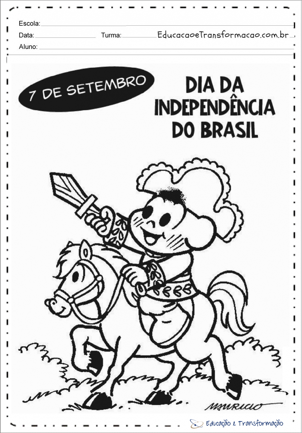 Atividades sobre a Independência do Brasil