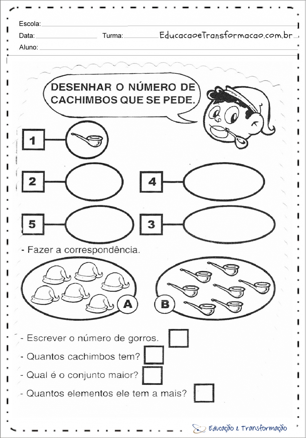 Atividades sobre o folclore