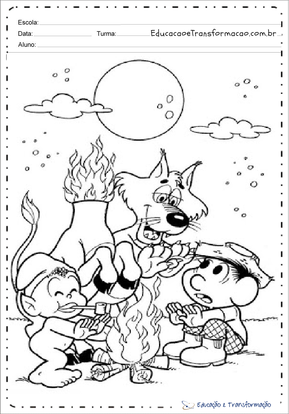 Desenhos do folclore para colorir - Desenhos do folclore brasileiro ...