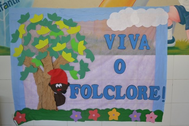 Mural folclore em EVA