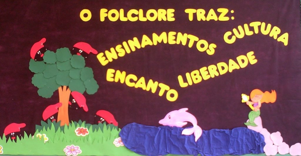 Mural folclore brasileiro em EVA ou FELTRO com moldes - Cartaz ou Mural ...