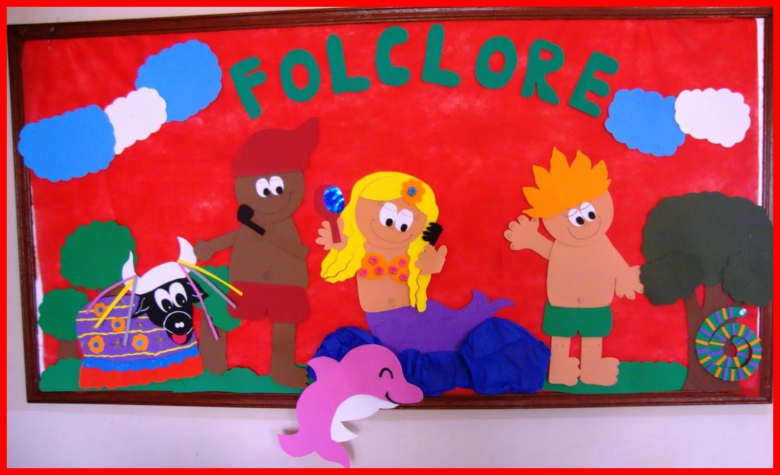Mural folclore brasileiro em EVA ou FELTRO com moldes - Cartaz ou Mural ...