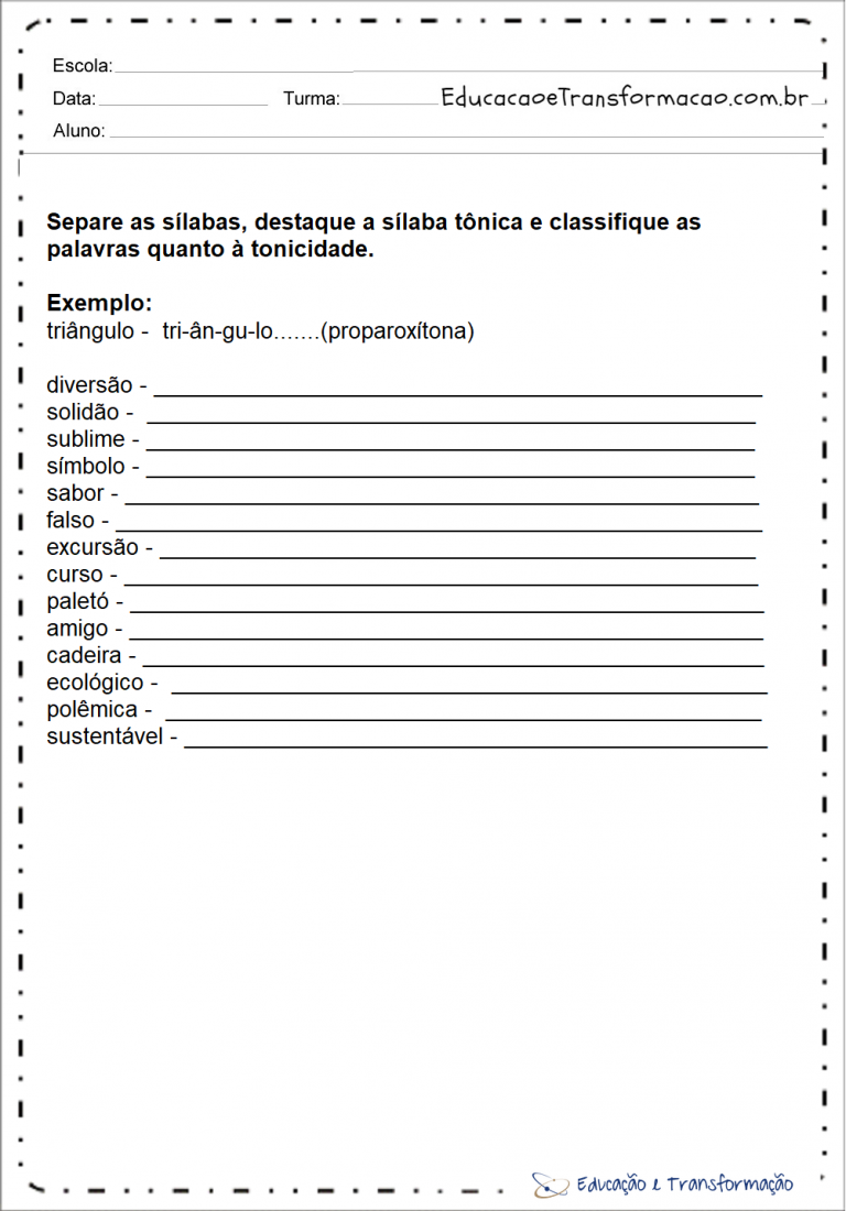 Junte As Silabas E Descubra As Palavras