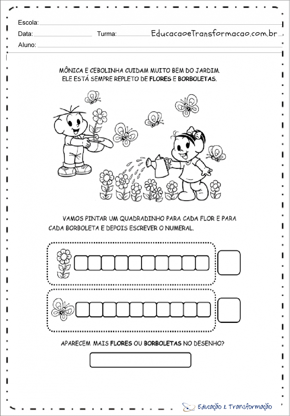 Atividades sobre o dia da arvore para imprimir