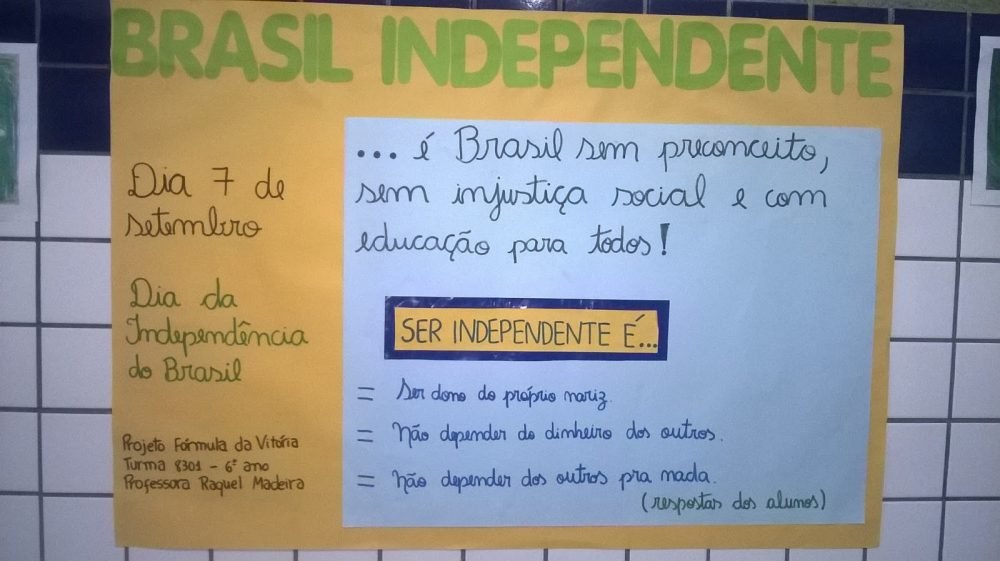 Cartaz Independência do Brasil