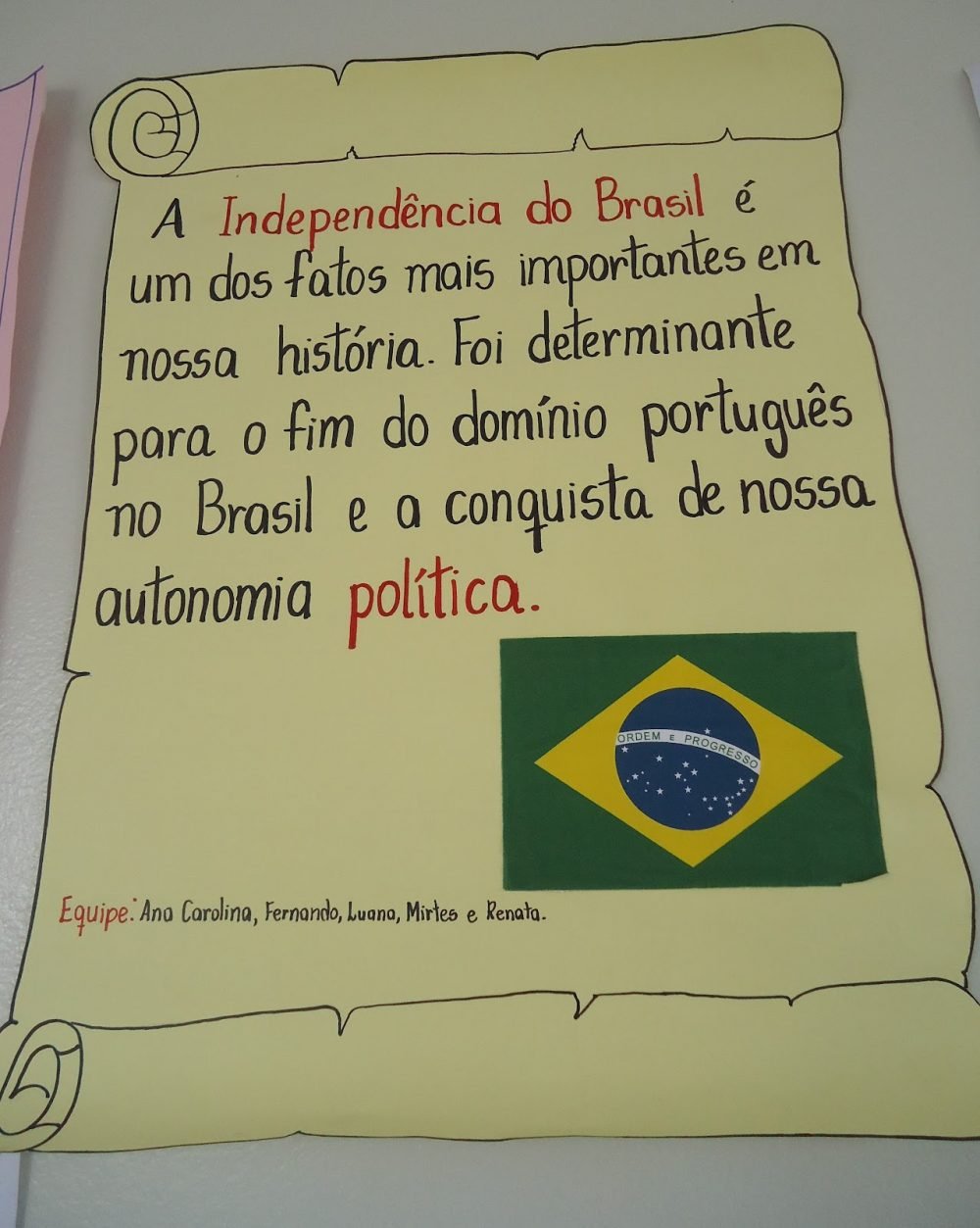 Cartaz Independência do Brasil