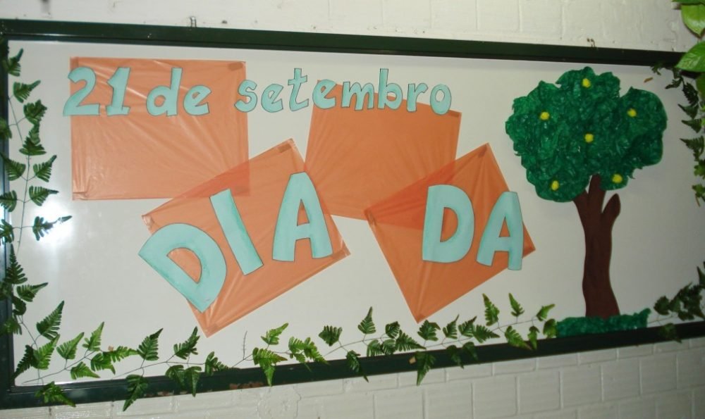 Mural Dia da Arvore para escola