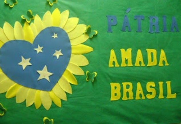 Mural independência do Brasil para escola