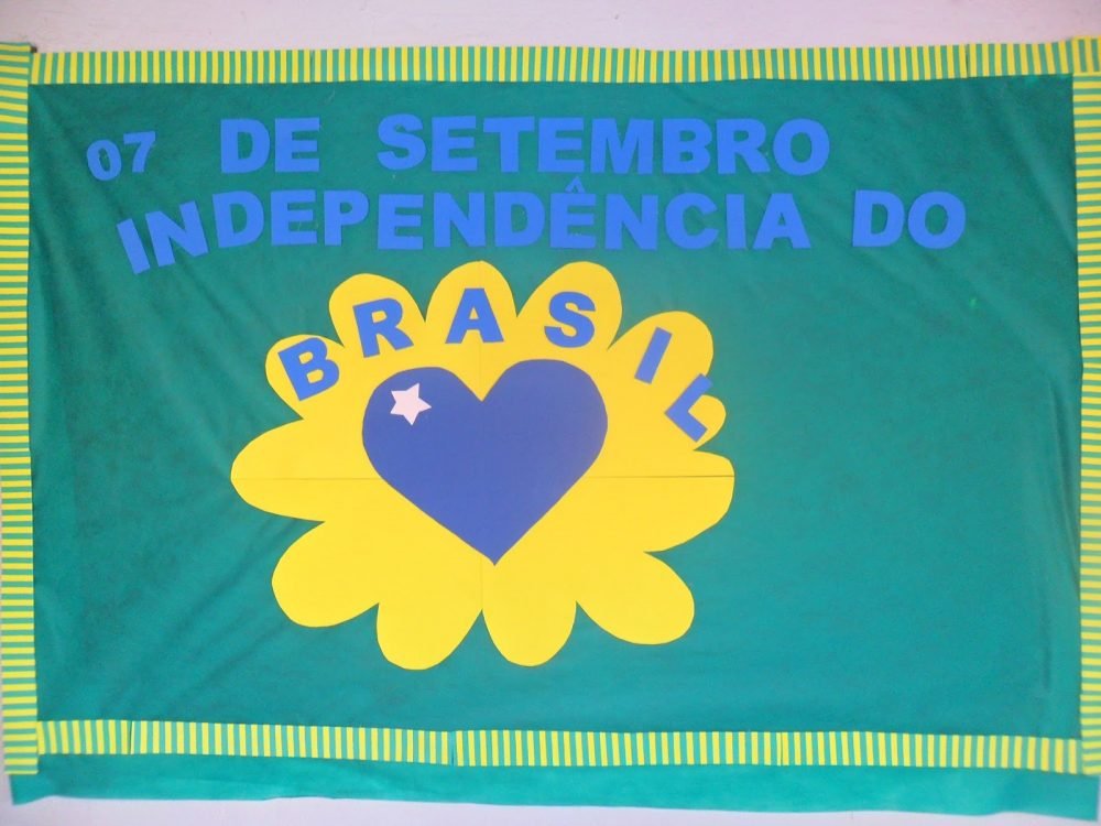 Mural independência do Brasil para escola