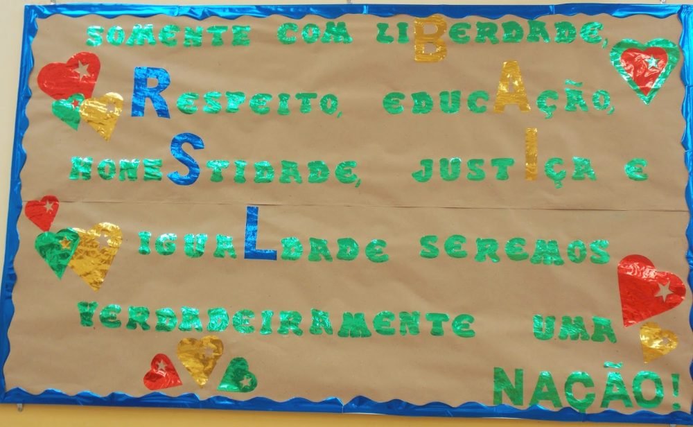 Mural independência do Brasil para escola