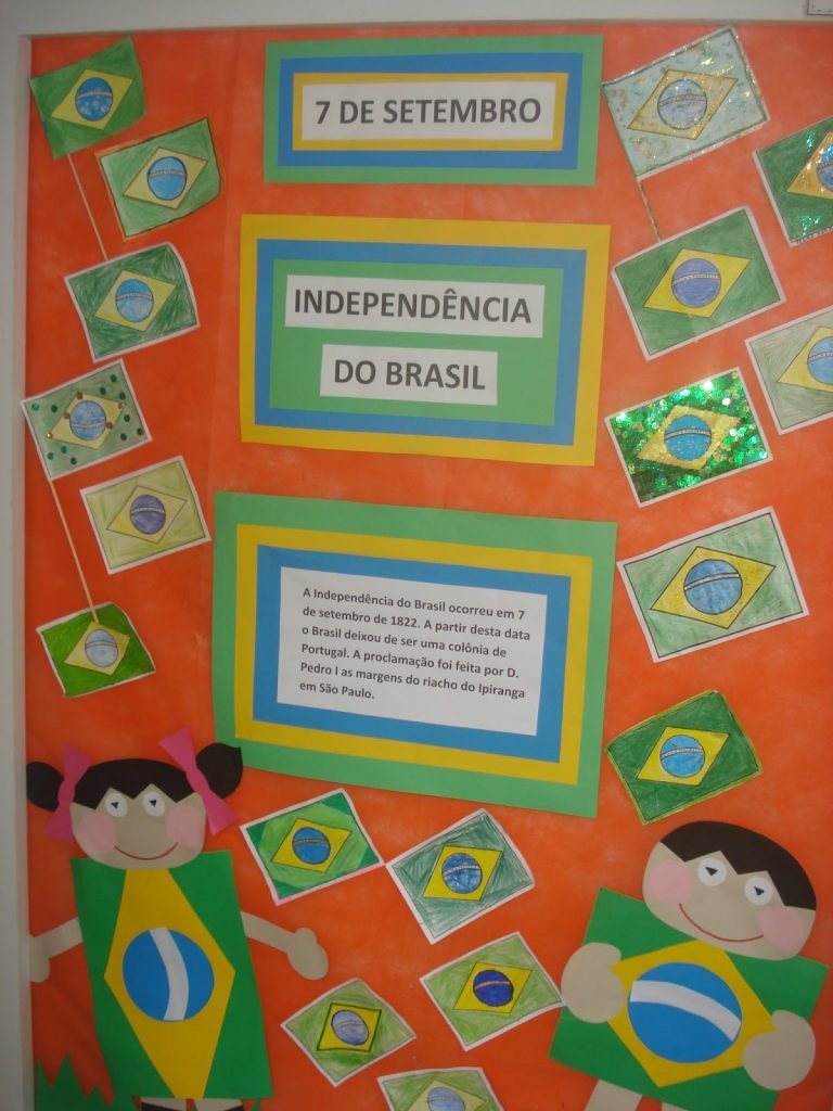 Cartaz Independência do Brasil em EVA com moldes