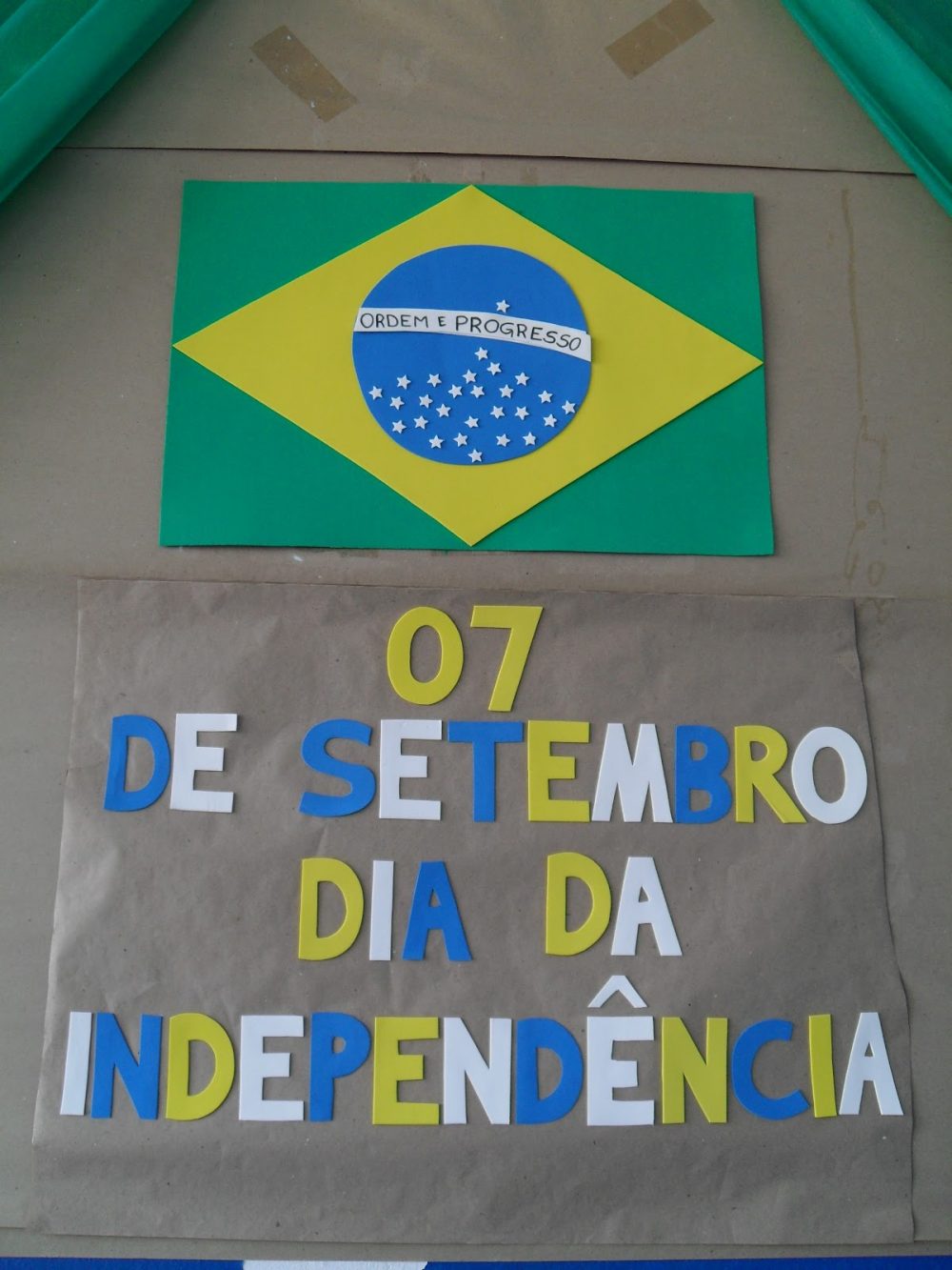 Painel independência do Brasil para escola