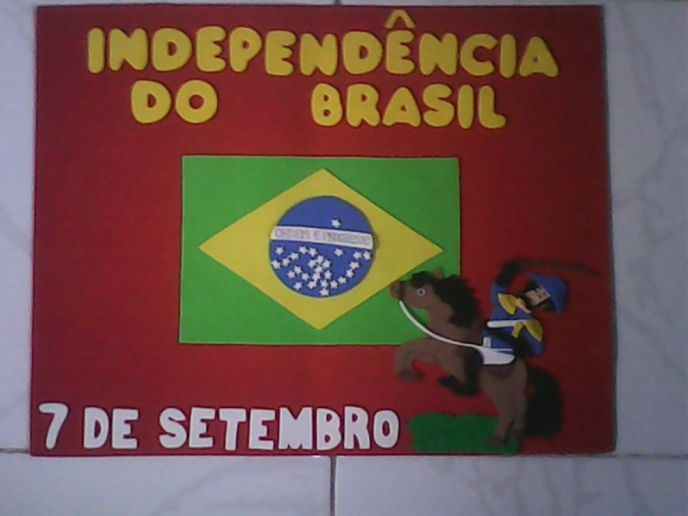 Painel independência do Brasil para escola