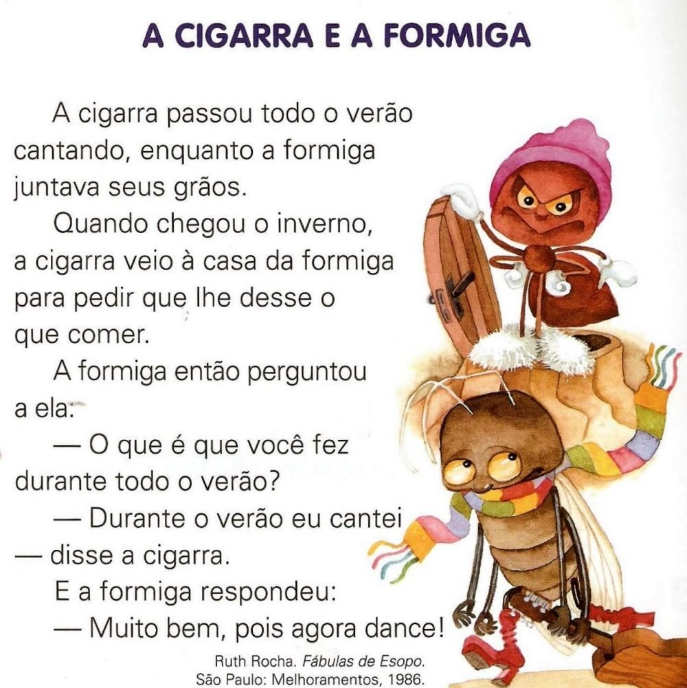 Texto infantil para imprimir