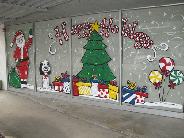 Mural de Natal para educação infantil em EVA ou FELTRO