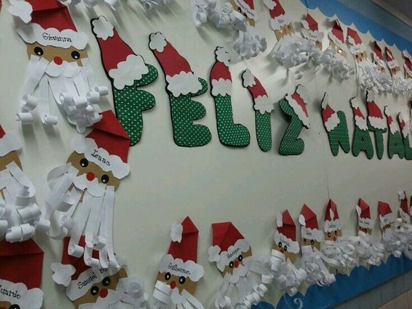 Mural de Natal para educação infantil em EVA ou FELTRO