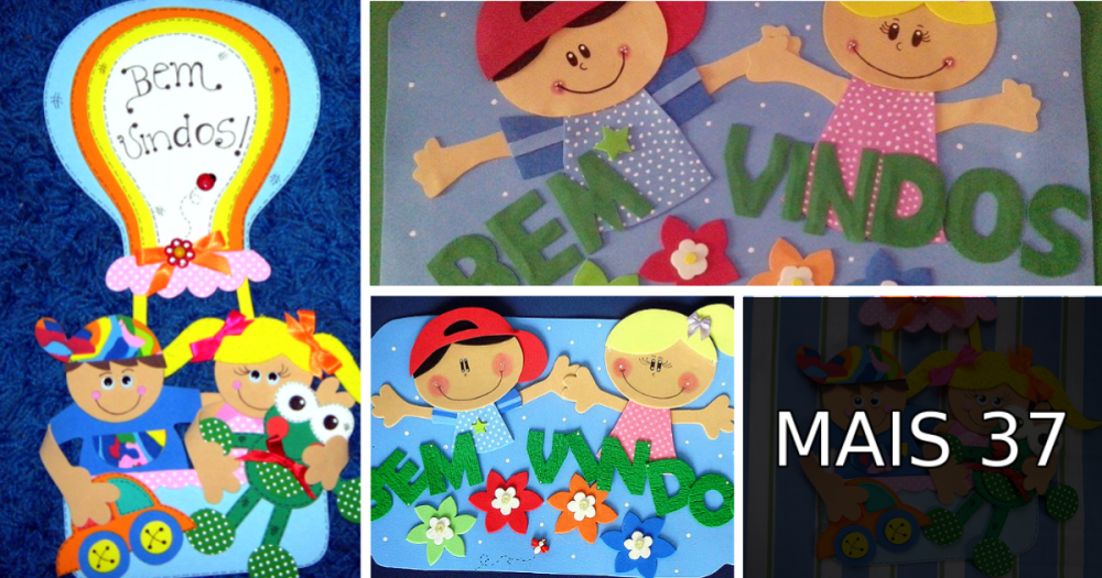 Painel de bem vindos