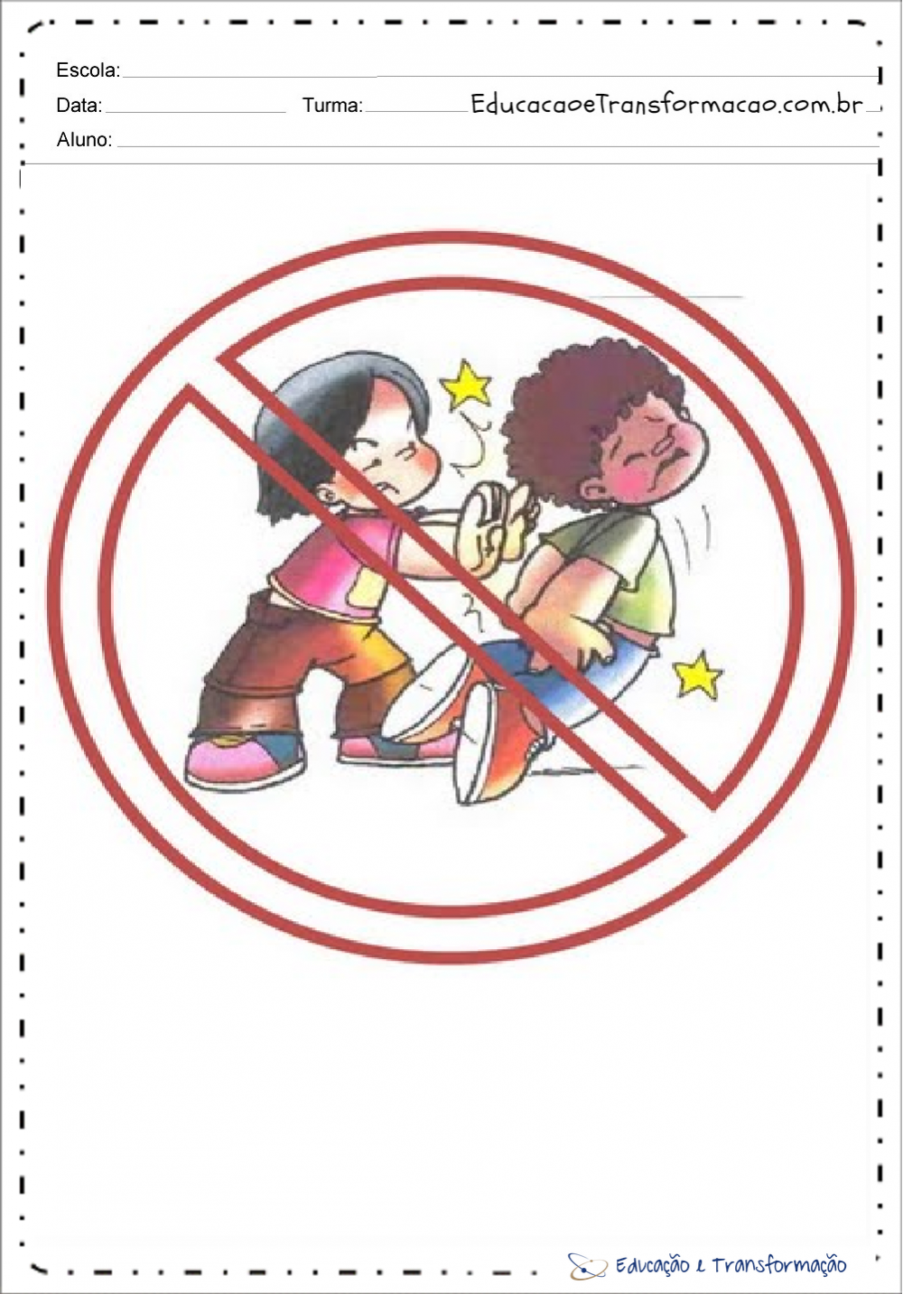 Regras e Combinados (NÃO PODE) – Educação e Transformação