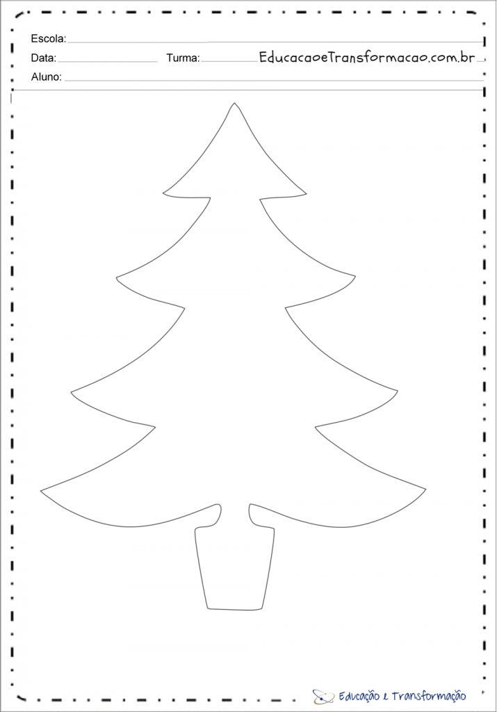 Molde de arvore de natal em EVA