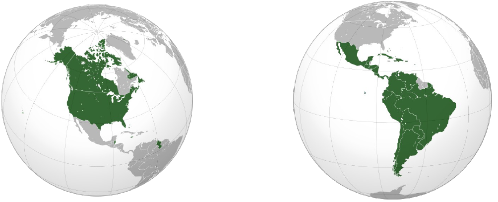 América Latina e Anglo-Saxônica