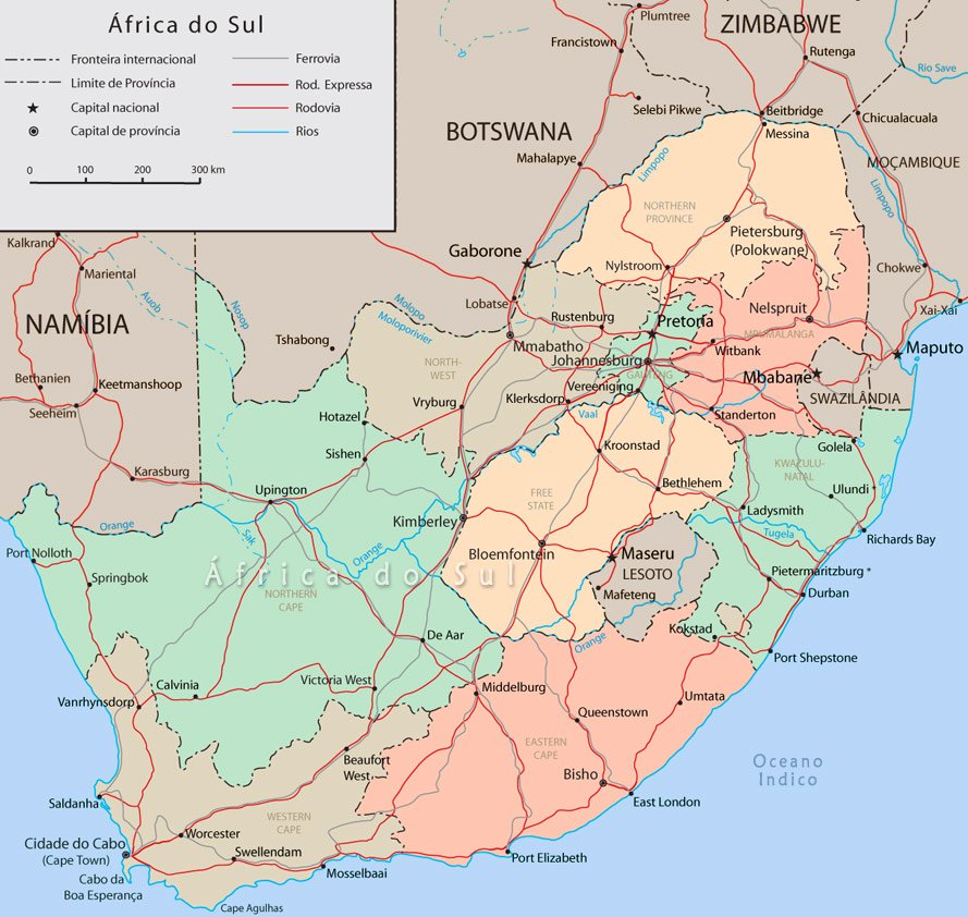 Mapa Da frica Do Sul Educa o E Transforma o