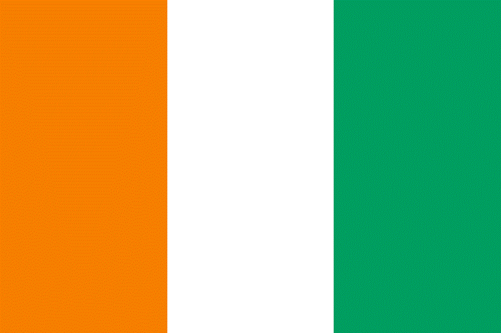 Bandeira da Costa do Marfim - Pais com C