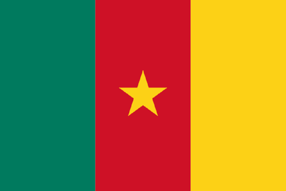 Pais com C - Bandeira de Camarões