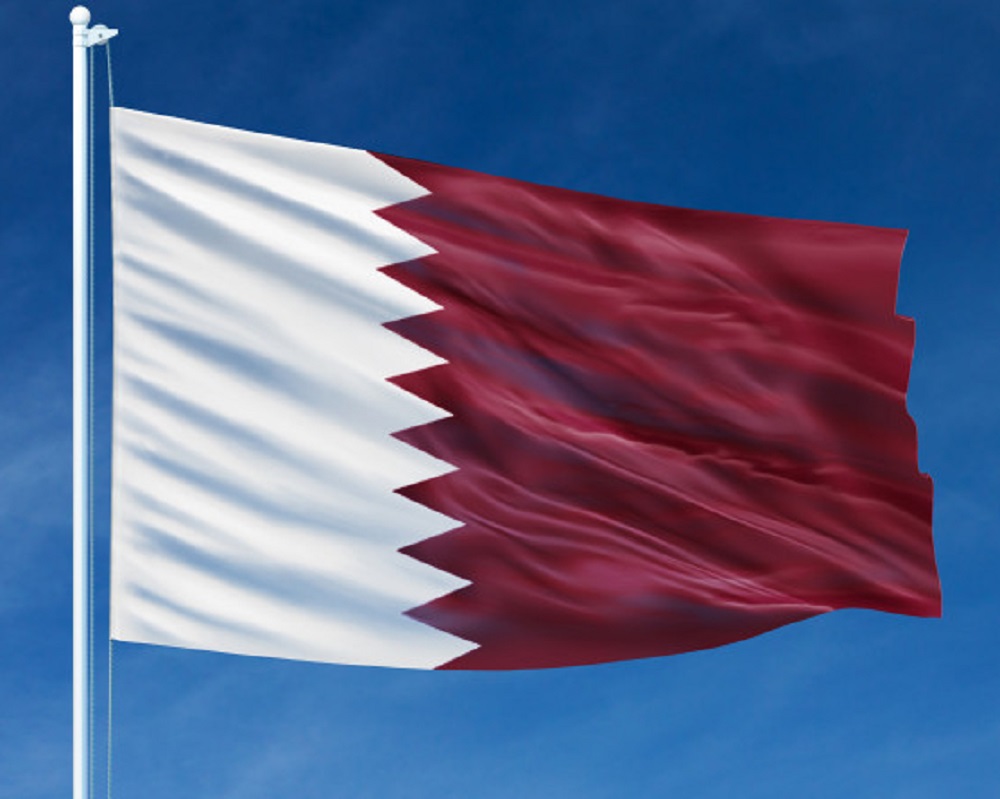 Pais com C - Bandeira do Catar ou QATAR: