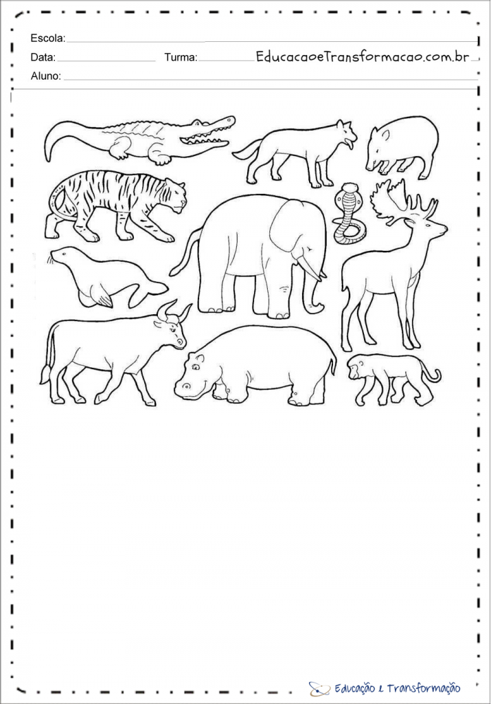 Desenho de animal para imprimir