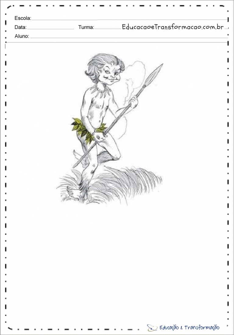 Desenhos variados do curupira para colorir e imprimir – Educação e ...