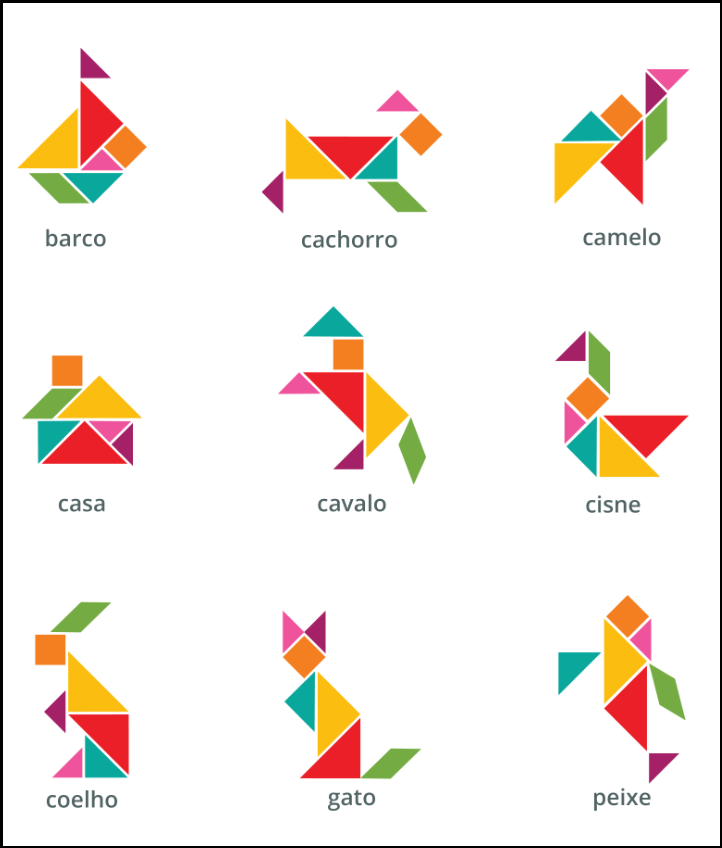 Ideias Tangram (animais)