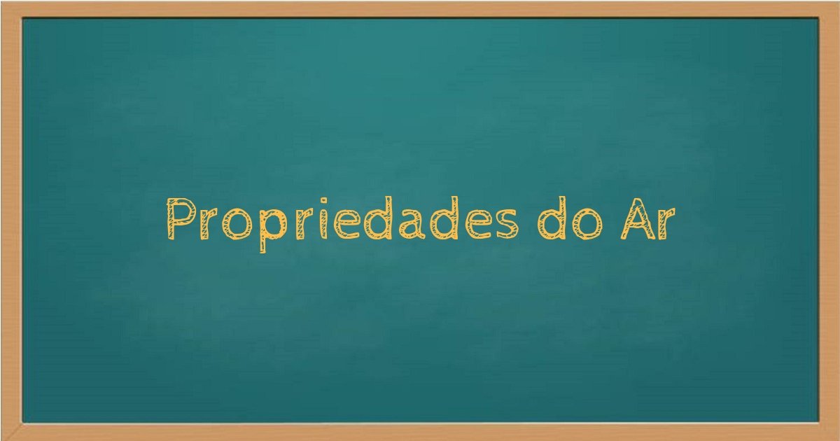 Propriedades do ar