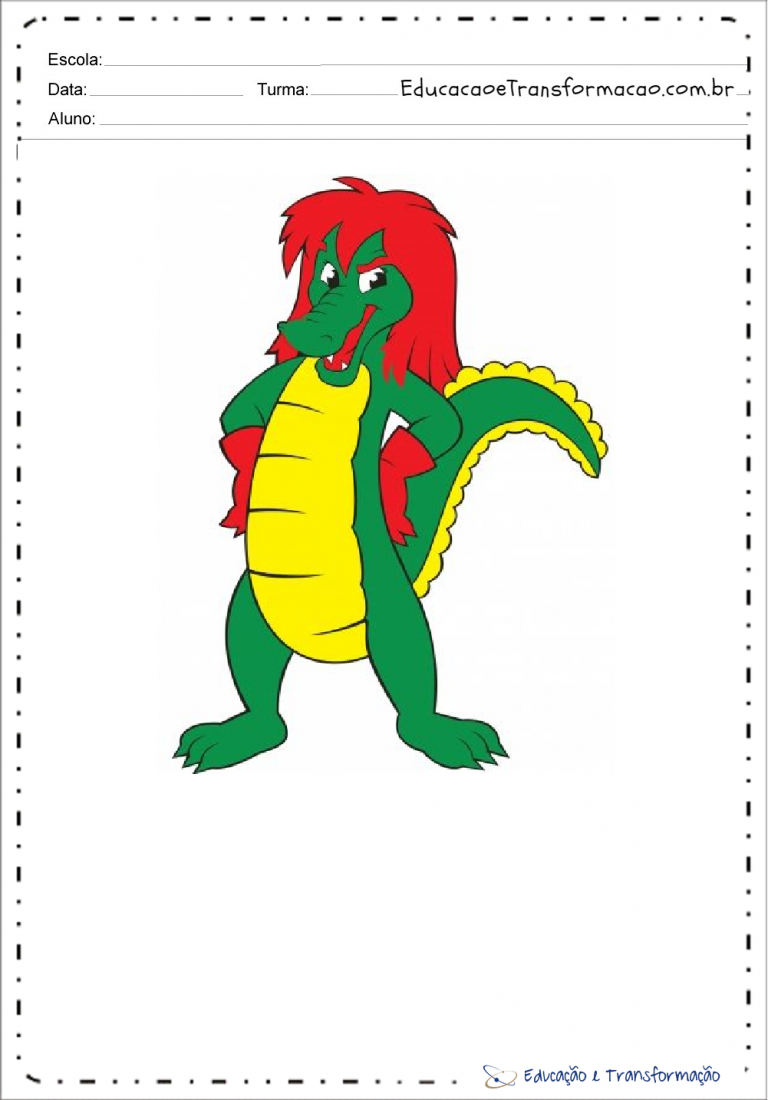 Desenhos da Cuca colorido para imprimir – Educação e Transformação