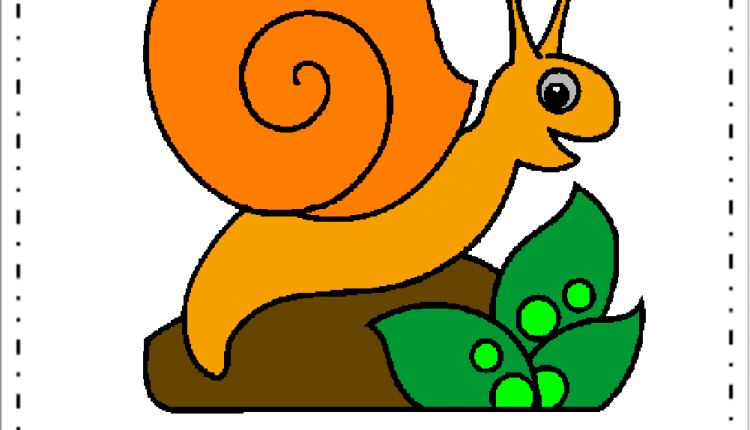 Desenhos coloridos de caracol para imprimir – Educação e Transformação