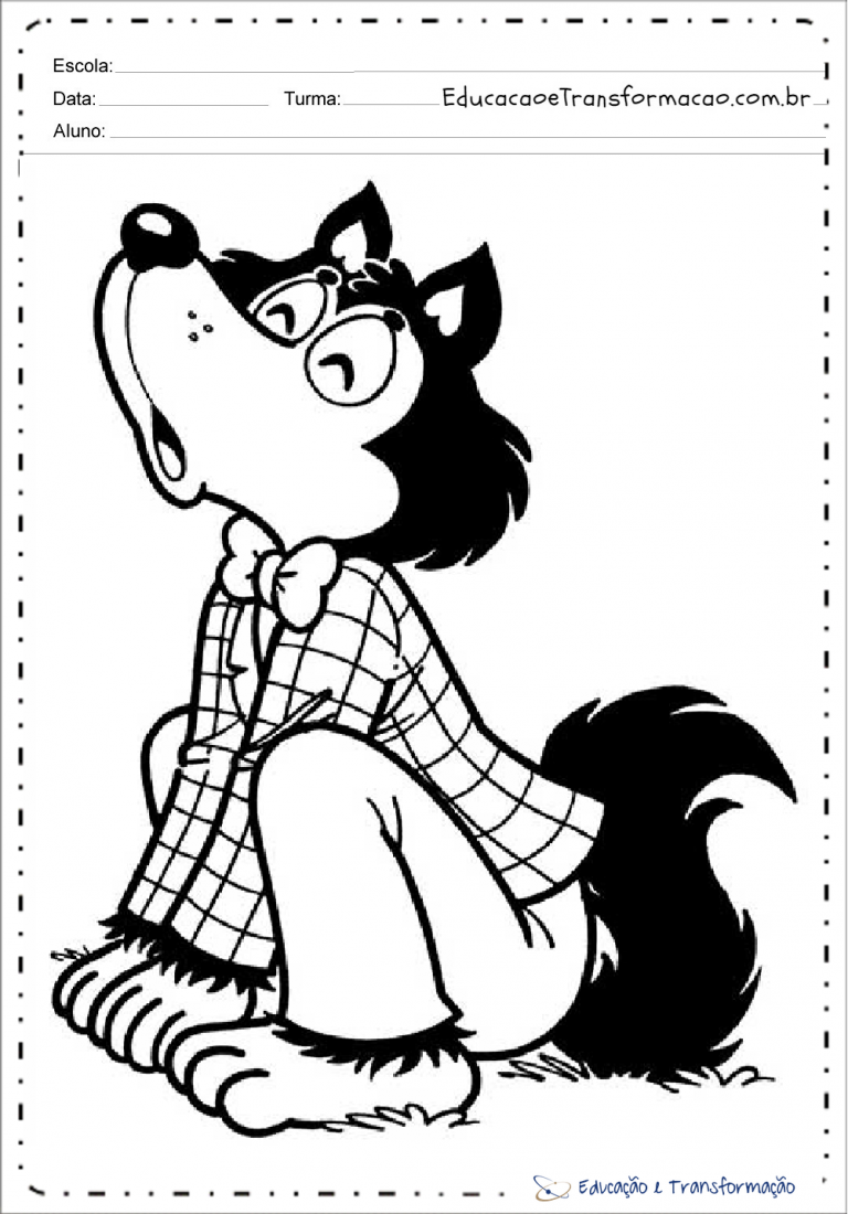Desenhos de Lobisomem para colorir e imprimir - Lobisomem para colorir