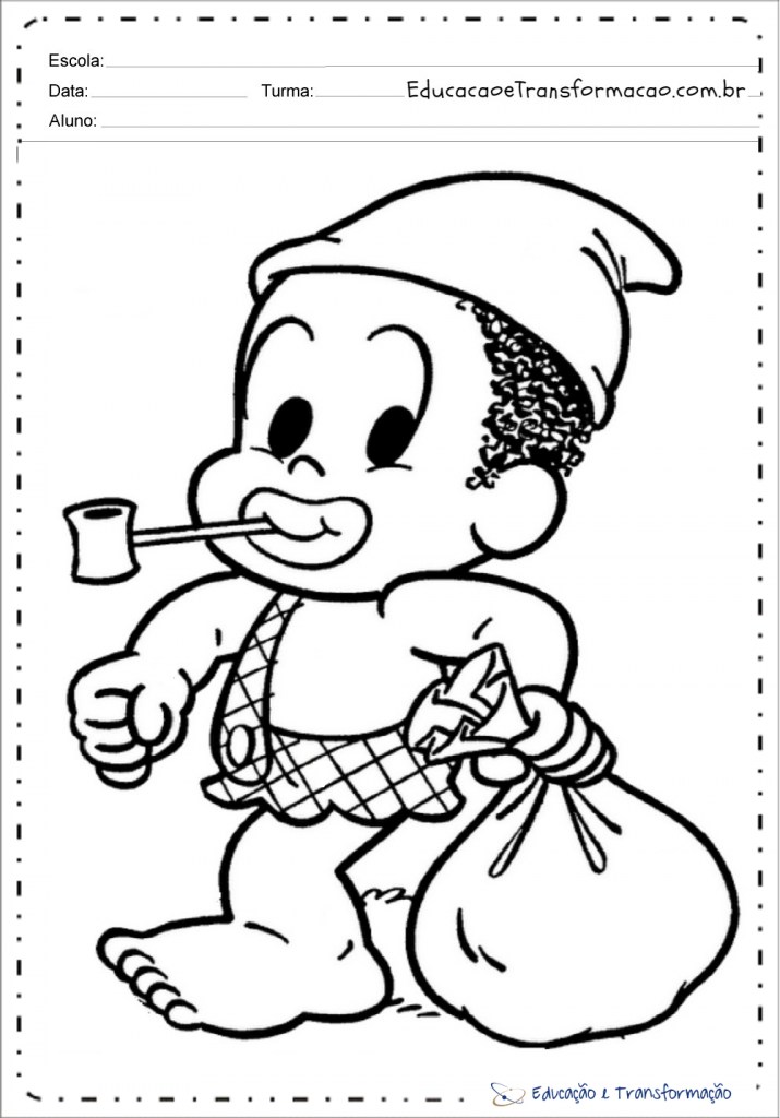 Desenhos do Saci Pererê para colorir e imprimir - Folclore Brasileiro