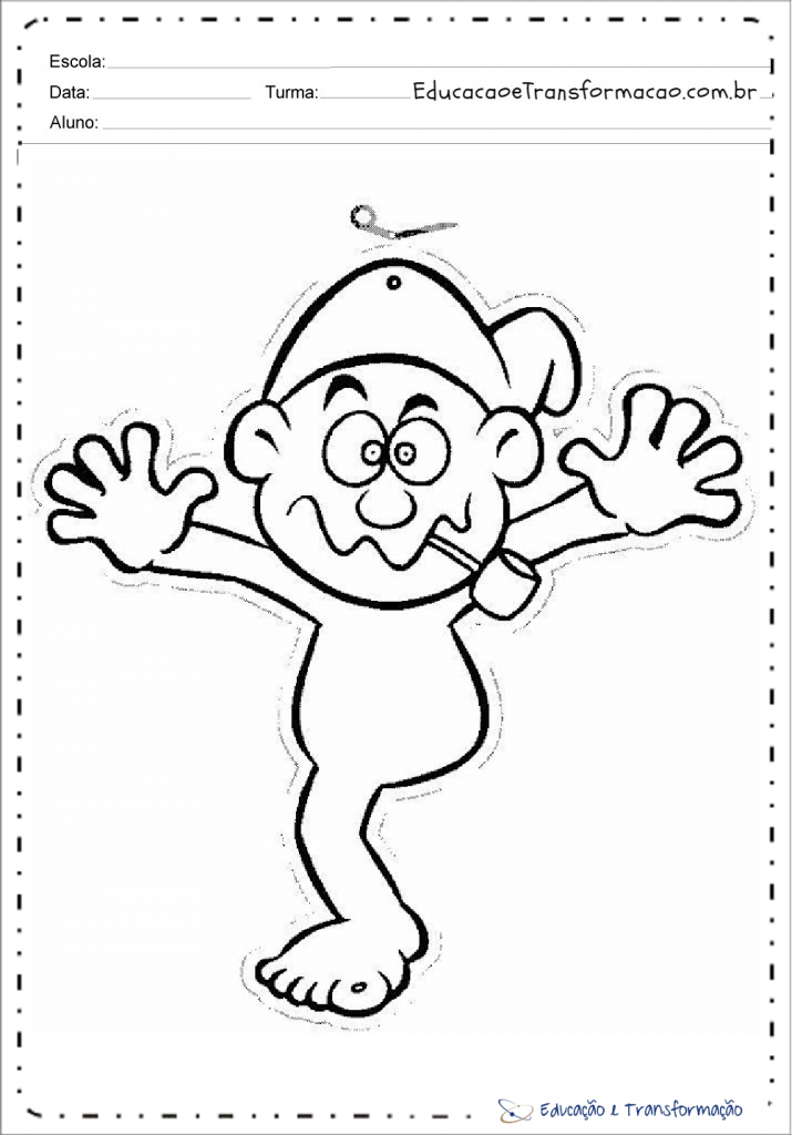 Desenhos do Saci Pererê para colorir e imprimir - Folclore Brasileiro