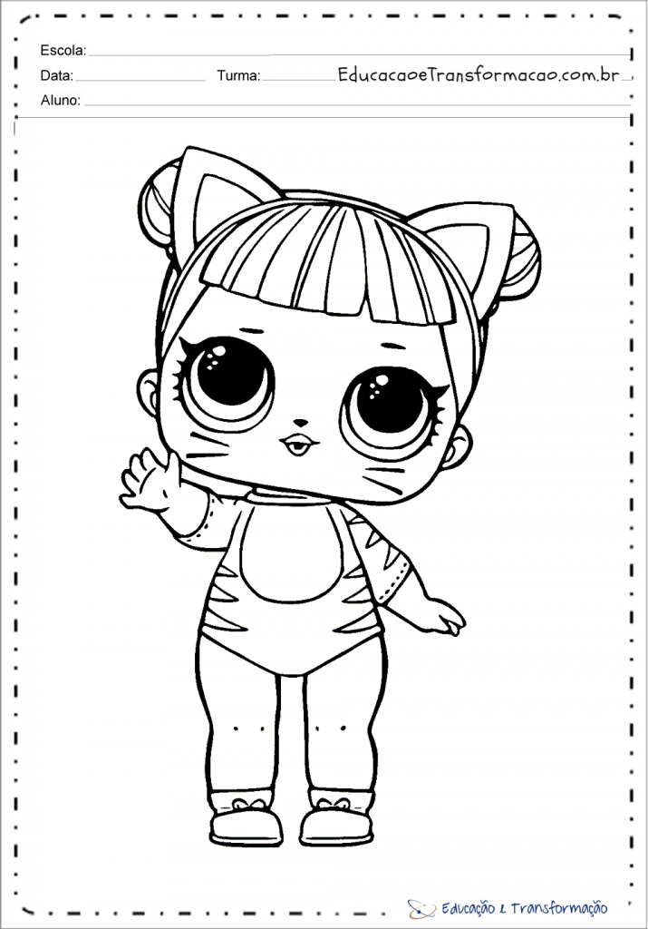 Desenhos para colorir LOL OMG Purr - Desenhos para colorir gratuitos para  impressão