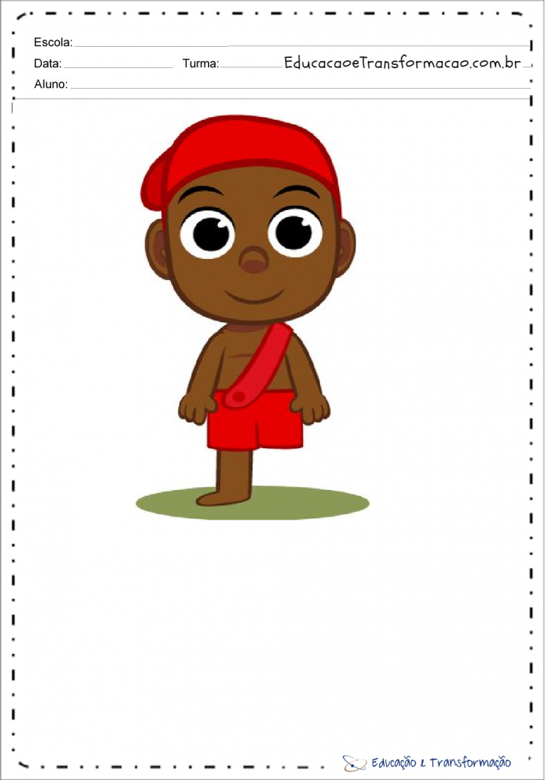 Desenhos do Saci Pererê colorido para imprimir – Educação e Transformação