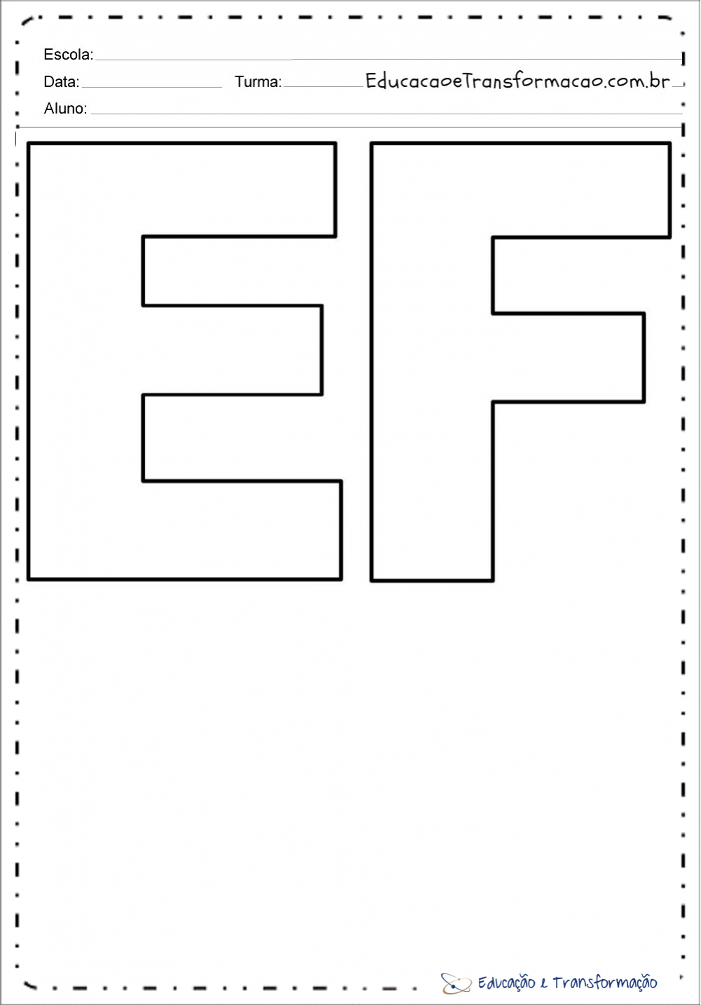 Moldes de Letras Grandes para imprimir