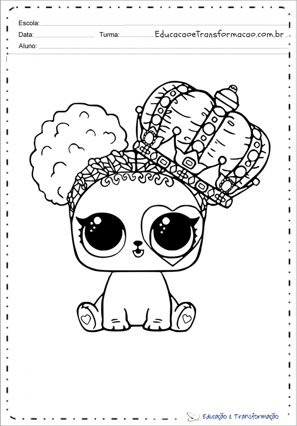 Desenhos - lol surprise pets para colorir