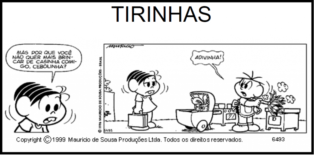 Atividades com tirinha variada