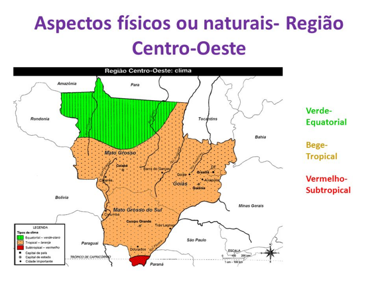 Região Centro-Oeste: Clima, Relevo, Vegetação e Hidrografia