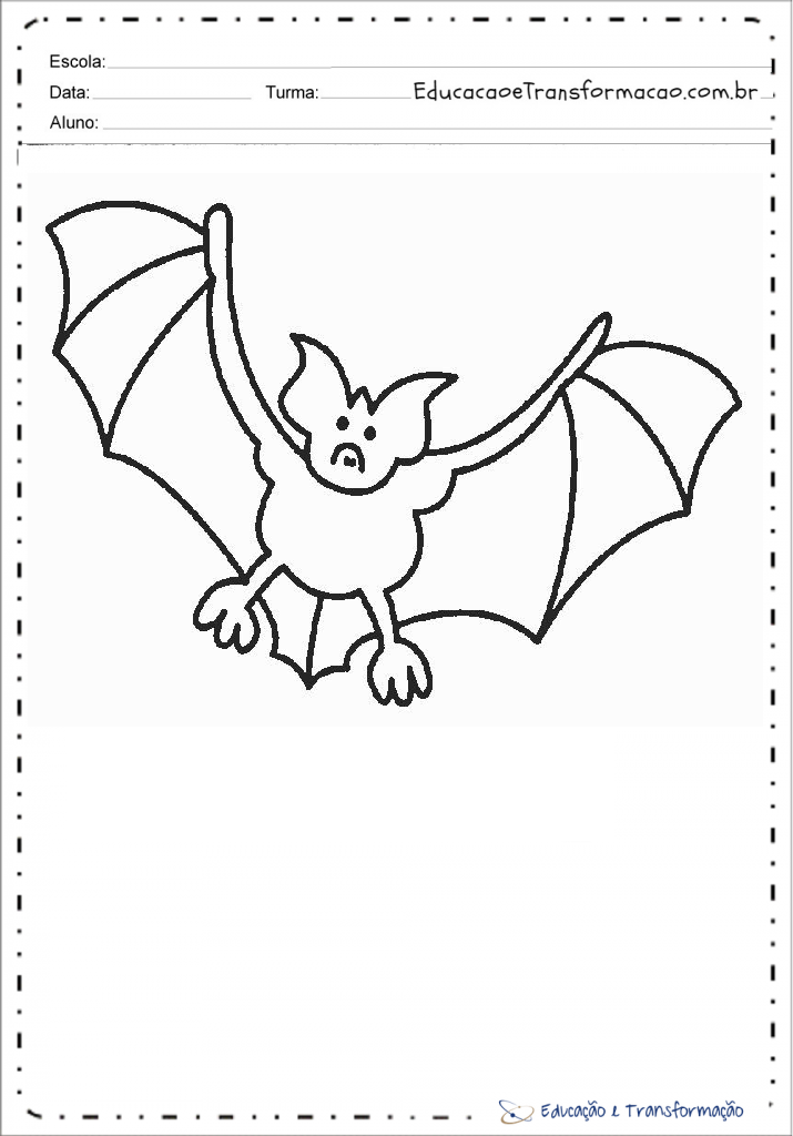Desenhos para colorir de Morcegos