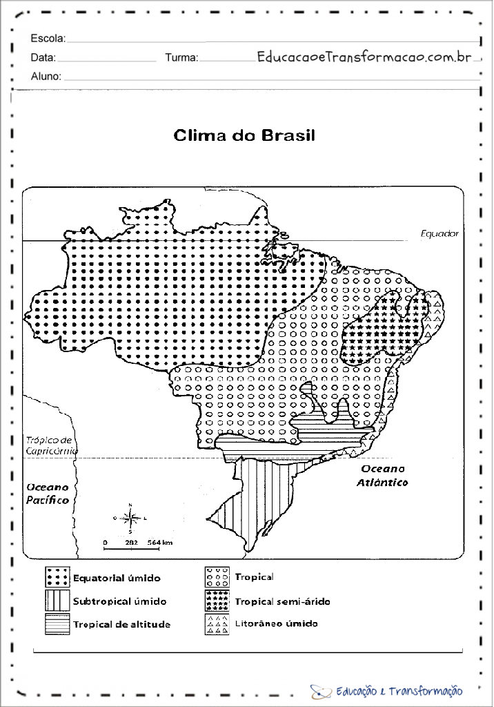 Mapa do Brasil para colorir - Desenhos para imprimir